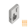 SCHLUTER JOLLY OUT CORNER ALUMINUM BRUSHED CHROME