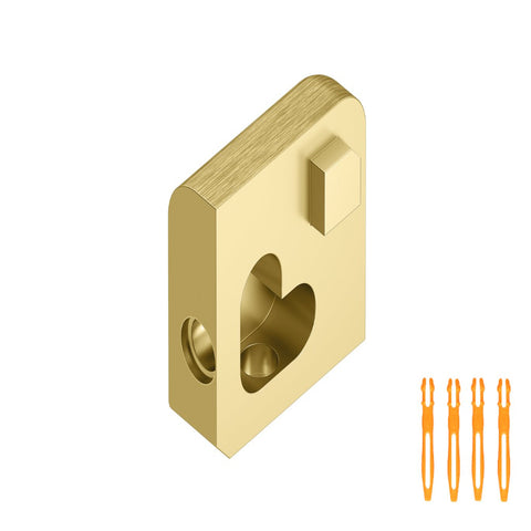 SCHLUTER JOLLY OUT CORNER ALUMINUM BRUSHED BRASS