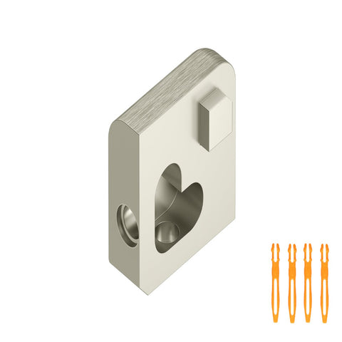 SCHLUTER JOLLY OUT CORNER ALUMINUM BRUSHED NICKEL