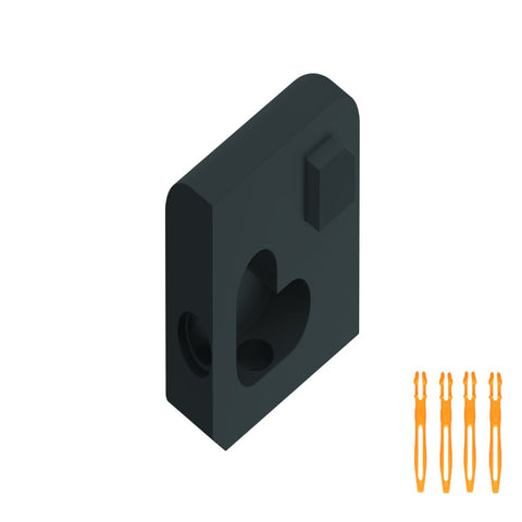 SCHLUTER JOLLY OUT CORNER ALUMINUM MATTE BLACK