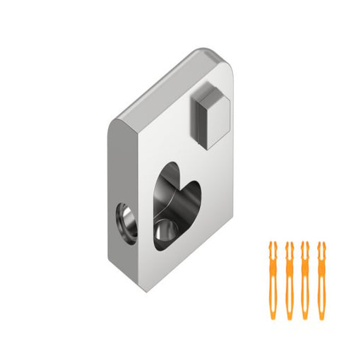 SCHLUTER JOLLY OUT CORNER ALUMINUM POLISHED CHROME