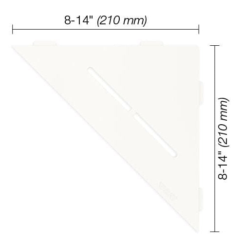 SHELF TRIANGULAR CORNER PURE MATTE WHITE