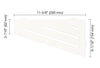 SHELF QUADRILAT CORNER WAVE MATTE WHITE