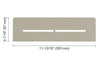 SHELF RECTANGULAR NICHE PURE GREIGE