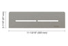 SHELF RECTANGULAR NICHE PURE STONE GREY