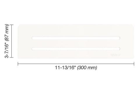 SHELF RECTANGULAR NICHE WAVE MATTE WHITE