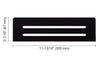 SHELF RECTANGULAR NICHE WAVE MATTE BLACK