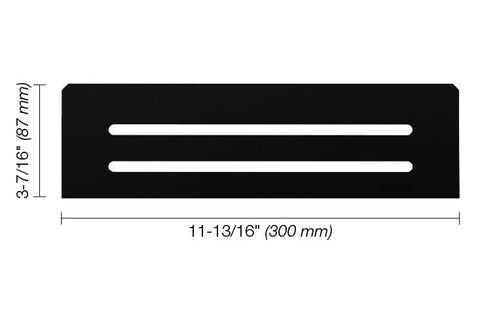 SHELF RECTANGULAR NICHE WAVE MATTE BLACK