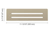 SHELF RECTANGULAR NICHE WAVE CREAM