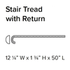 Stanton Alpine Trim Stair Tread Max with Return