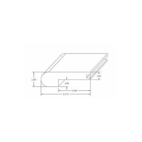 Mannington Antigua Trim Flush Stepnose
