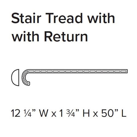 Stanton Ultra Fit Trim Stair Tread with Return