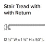 Stanton Ultra Fit Trim Stair Tread with Return