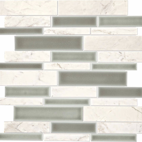 Daltile Raine Random Linear Stratus White