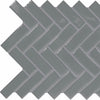 Daltile Color Wheel Mosaic Group 2 Herringbone 1x3 Suede Gray