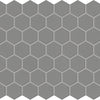 Daltile Keystones Mosaic Hexagon 1"x1" Suede Gray