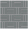 Daltile Color Wheel Mosaic Group 2 Lattice Weave 1x3 Suede Gray