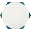 Daltile Bee Hive Medley Hexagon 8 1/2x10 Sun Green Blue