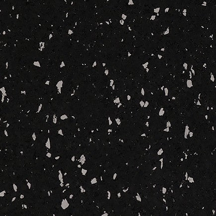 FloorLife Rubber Tile Fit Grippin Gray 10  Rubber Tile Flooring Black surface with white speckles
