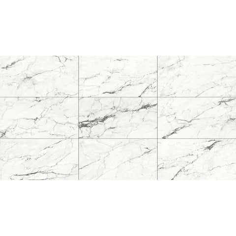 FloorLife Marmi 12x24 Matte Rectified Statuario White Swatch