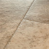 Mannington Luxury Vinyl Adura Apex Luxxe Caviar Close-up of beige tiles with a visible grout line swatch