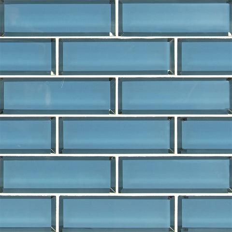 MSI Bevello Glass Tile Haiku Sapphire Subway 2"x6" Swatch