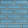 MSI Bevello Glass Tile Haiku Sapphire Subway 2"x6" Swatch