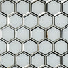 MSI Bevello Glass Tile Ice 3" Hexagon Mosaic Swatch