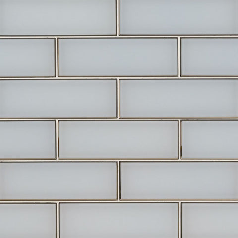 MSI Bevello Glass Tile Ice Bevel 4"x12" Swatch