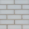 MSI Bevello Glass Tile Ice Bevel 4"x12" Swatch