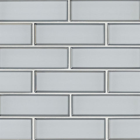 MSI Bevello Glass Tile Ice Subway 2"x6" Swatch