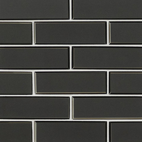 MSI Bevello Glass Tile Metallic Gray Subway Swatch