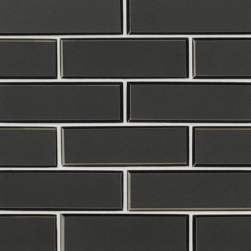 MSI Bevello Glass Tile Metallic Gray Subway