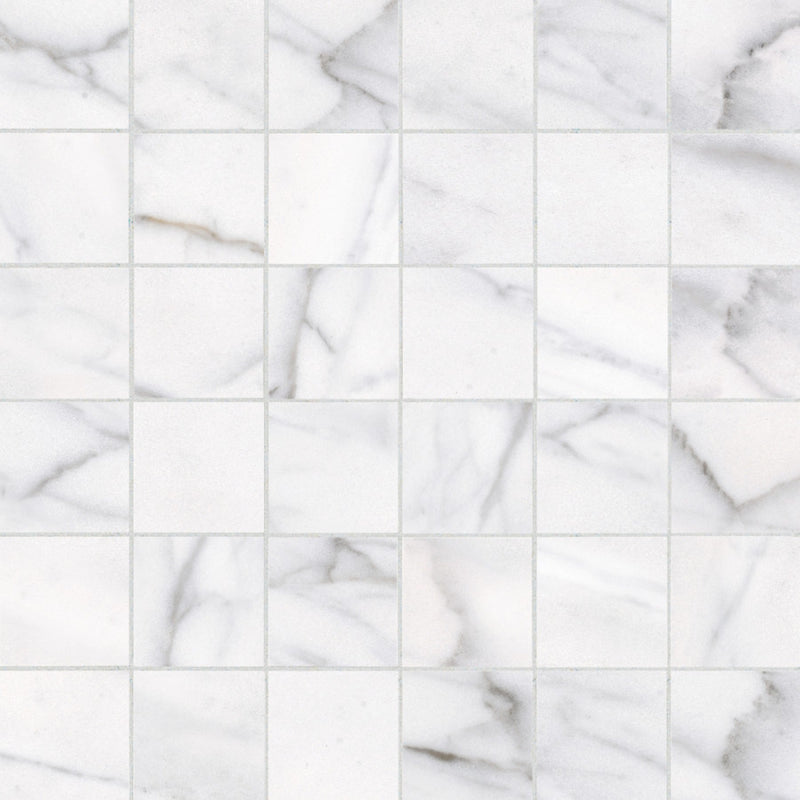 Tile Collection Classic 2x2 Mosaic Tile Carrara Matte