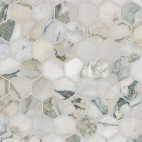 MSI Coronado 2" Hexagon Honed Swatch
