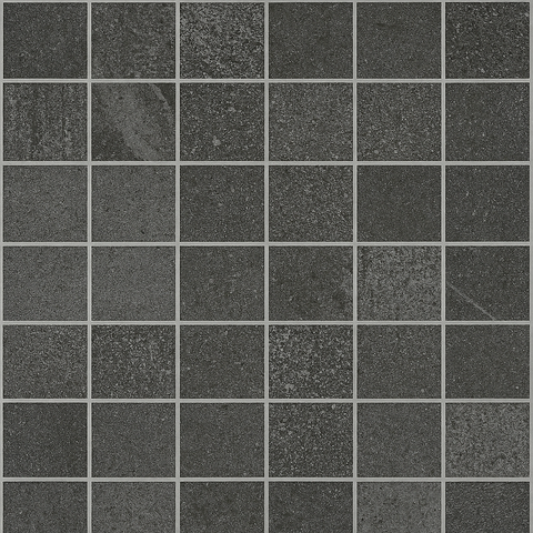 Shaw Tile Sculpture Mosaic Anthracite 12"x12" Swatch