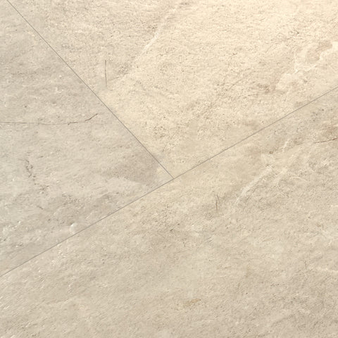 Mannington Luxury Vinyl Adura Flex Lagos Resort warm cream stone visual luxury vinyl tile close-up swatch