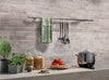 Brickstone Collection Porcelain Tile Taupe - 2"x10" Room Scene