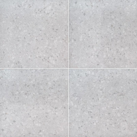 Arterra Porcelain Paver Terrazo Glacier 24x24" Swatch