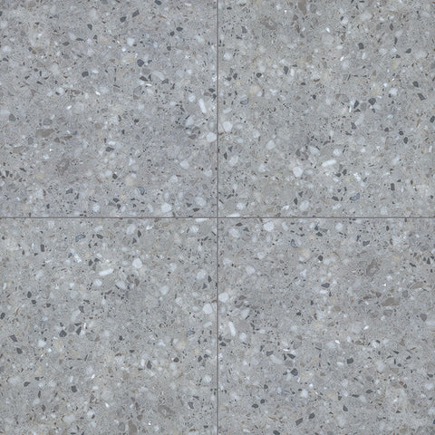 Arterra Porcelain Paver Terrazo Gris - 24"x24" Swatch