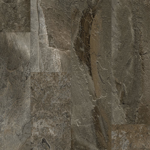 Congoleum Triversa Prime Terrene Brown Swirl Swatch