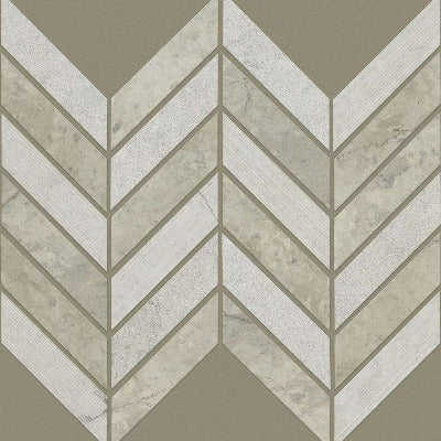 Shaw Tile Boca Thala Gray Chevron Sample