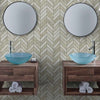 Shaw Tile Boca Thala Gray Chevron