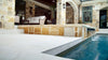 Arterra Porcelain Pool Coping Tierra Ivory - 13"x24" Outdoor Scene