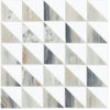 Daltile Gamma Mosaic Triangle Azure