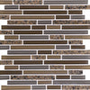 Daltile Granite Radiance Mosaic Random Linear Tropical Brown