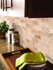 Travertine Tile Collection Tuscany Ivory Subway 2"x4" Room Scene
