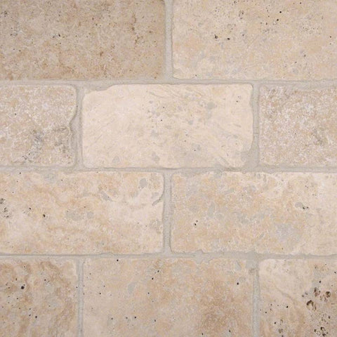 Travertine Tile Collection Tuscany Classic Bologna Chiaro 3"x6" Swatch