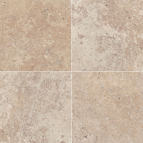 Travertine Tile Collection Tuscany Walnut 12"x12" Swatch