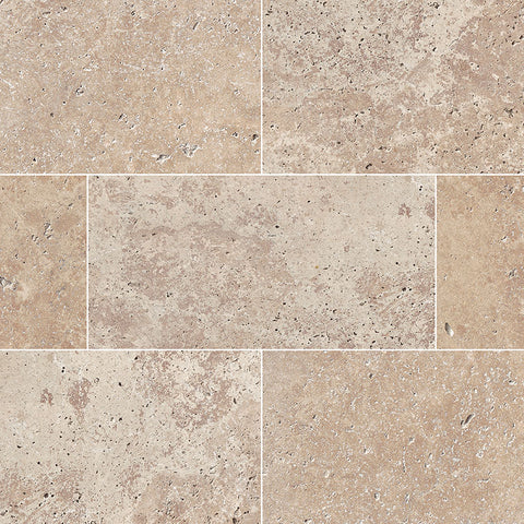 Travertine Tile Collection Tuscany Walnut 12"x24" Swatch